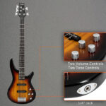 [Do Not Sell on Amazon] GIB 5 String Full Size Electric Bass Guitar SS Pickups and Amp Kit for The Experienced Player Sunset Color - Image 21