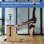 Pilates Chair Wunda Chair Pilates Combo Chair with Handles Split Pedals Reformer Machine for Yoga Core Training Rehabilitation Includes Non-Slip Socks (Wood Panel Bracket) - Image 3