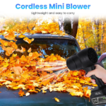 130000RPM Cordless Mini Blower, 1000W Powerful Motor with Turbo Tech (550g Wind Pressure/600g Blowing Force), 64mm Air Output for Heavy Debris Cleaning - Image 10