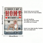 CIFbuy 1pc Retro American Bulldog Metal Wall Sign, Waterproof Rustproof Dog Lover Home Decor, A House Without An American Bulldog Is No TikTok, TikTok, s No Self-pickup Logiopics - Image 4