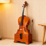 4/4 Natural reddish-brown cello base with foam protective layer - Image 19