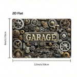 CIFbuy Steampunk Vintage Metal Sign 8x12 Inch 2D Flat Rustic Iron Wall Art, Retro Nostalgic Garage Gear Decorative Tin Plaque, Waterpro TikTok, TikTok, rpro Self-pickup Logiopics - Image 2