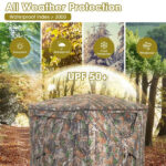 Stealth Hunting Tent with Pop-up Design, 150D Flame-Retardant Blackout Cloth (UV50+ & Waterproof), Fiber Glass Frame - Image 6