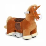 6V Battery Powered Kids Ride On Pony – Electric Ride On Horse, with Bear Toy, Music, for 1.5-5 Years Old - Image 2