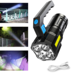 USB Rechargeable Handheld LED Flashlight Outdoor Spotlight Searchlight Work Light (US Logistics For USPS/DHL/Fedex/UPS. No designated logistics accepted TK/TMEU only For self-pickup - Image 5