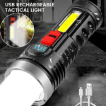 2 Pack USB Rechargeable LED Flashlight 4-Modes Camping Hiking Torch Work Light (US Logistics For USPS/DHL/Fedex/UPS. No designated logistics accepted TK/TMEU only For self-pickup - Image 7