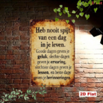 CIFbuy Vintage Dutch Inspirational Quote Metal Sign 7.87x11.81in" Nostalgic Philosophical Text, Art 2D Flat Iron Home Office D ikTok, ikTok, t Self-pickup Logiopics - Image 4