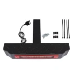 Hitch Step with Light 108 LED Brake Lighting (6 Modes) 700lbs Max Load Steel Bar