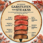 CIFbuy 1pc Vintage French/German Steak Doneness Chart, 8x8 Inch Retro Meat Temperature Guide Sign, 2D Flat Kitchen Decor For Restaurant TikTok, TikTok, Self-pickup Logiopics - Image 7