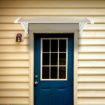 Same Code 28466374 HT-100 x 80 Household Application Door & Window Rain Cover Eaves Brown Board & White Holder - Image 30