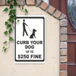 CIFbuy Curb Your Dog Metal Tin Sign, Regulations Caution Plaque, 8x12in Unframed Wall Decor, Wall Decor, Indoor Outdoor Safety Sign Tin SignikTok, Tin SignikTok, med Wall Decor Self-tickup Logiopn - Image 6
