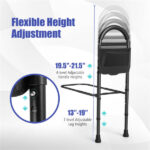 Height Adjustable Bedside Safety Rail, Tool-Free Assembly Bed Assist Bar with Anti-Slip Legs for Elderly Adults - Image 4