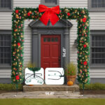 Christmas Artificial Tree Archway Decoration, Realistic PVC Holiday Tree Arch Frame for Outdoor Indoor Room Festival Party Wedding Garden, Flat Top - Image 11