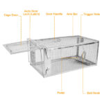 2 pcs Humane Mouse Trap, High Sensitivity Gravity Pedal Auto-Lock Rodent Trap - Sturdy Galvanized Steel, Escape-Proof Small Mesh Design, Safe for Kids & Pets, Easy to Use Indoors/Outdoors for Mice - Image 7