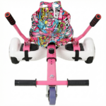 Hoverboard Seat Attachment Go-Kart,Fits 6.5" 8"10" Hoverboards,Sturdy Adjustable Off-Road Frame,Hover Cart for Family Fun,not include Hoverboard,Pink - Image 16