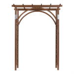 [Same Code 43529880]Beautiful And Practical Garden Arch Dark Brown - Image 6