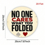 CIFbuy 2D Flat Circular Tinplate Metal Sign 7.87x7.87 Inch No-Cost Wall Art Decorative Iron Sign For Home Garage Cafe Room Decoration TikTok, TikTok, Self-pickup Logiopics - Image 3
