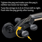 Do Not Sell on AmazonFull Size 4/4 Violin Set for Adults Beginners Students with Hard Case,Violin Bow,Shoulder Rest,Rosin,Extra Strings and Sordine - Image 9