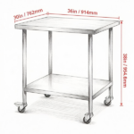 Stainless Steel Prep Table ﻿ - Image 3