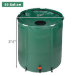 50 Gallon Folding Rain Barrel Water Collector Green - Image 5