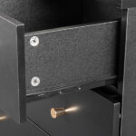 [] Modern Simple 4-Drawer Dresser Black - Image 9