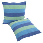 Distinctive Cotton Canvas Hanging Rope Chair with Pillows Blue - Image 11