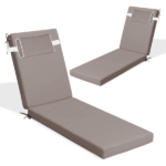 Outdoor Chaise Lounge Cushion, 72 in. x 21 in. x 3 in. Waterproof Fade-Resistant Patio Chair Pad for Pool Beach - Image 7