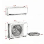 230V WIFI Enabled Inverter Mini Split Air Conditioner, AC Unit Cools up to 1500 Sq.Ft - Image 2