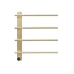 22.5" Brushed Nickel Heated Towel Rack for Bathroom,Wall Mounted with Intelligent Touch Screen Timer, 4-Bar Towel Warmer, 304 Stainless Steel Polished, Plug-in/Hard-Wired[Unable ship on weekends, TK/TEMU only for pickup, only TX10643 warehouse supports GOFO] - Image 25