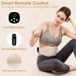 Portable EMS Back Heating Pad Massager, 19 Intensity Levels, 3 Heating Modes (104-122℉), Wireless Rechargeable, Universal Fit Waist Belt, Ideal Gift for Women Men for Pain Relief & Relaxation - Image 4