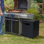 41*41*50.5cm Square Black Flip-top Gas Storage Garden Iron Side Table - Image 13