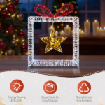 Set of 3 Lighted Iridescent Cut-out Gift Box Christmas Decorations, Pre-lit Holiday Decor with 357 White LED Lights for Xmas Outdoor Indoor Decor Lighted Holiday Displays - Image 11