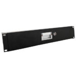19" 2U Steel Plate DJ Drawer Equipment Cabinet with Keys Black - Image 4