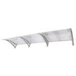 Same Code 51069445 HT-300 x 100 Household Application Door & Window Rain Cover Eaves Transparent Board & Gray Holder - Image 2