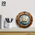 CIFbuy Nautical Sailboat Wall Art Vintage Coastal Decor for Home TikTok, temu pick-up service - Image 4