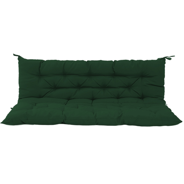 9d193c1e-1354-4e8b-b20e-3889a1f2730d.png Outdoor Swing Cushions 70 Inch, Waterproof 4" Thick Porch Swing Cushion Replacement with Backrest and Ties, Comfortable 2-3 Seat Pation Swing Pad for Backyard, Garden, Lawn, Outdoor Furniture dark green - Image 1
