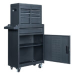 4 Drawstring Cabinet Steel Black Lock 330lb Instrument Cart Storage Room - Image 16
