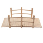 Replace 50941446 Arch Bridge Small Wooden Bridge Courtyard Outdoor Anticorrosive Wood Landscape Bridge Burlywood - Image 19