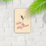 CIFbuy 1pc Classic Iron Tin Sign Extra Dirty Please Martini Glass Wall Art, Martini Glass Wall Art, Rectangular Metal Poster 8x12 Inch Unfra Sign ExikTok, Sign ExikTok, Self-nickup Logiopfra - Image 5