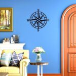 CIFbuy Gorgeous Black Metal Nautical Compass Wall , a Stunning Ocean - Theme Wall Hanging Art, a Stand - out Stylish Home Decor with Iron Art Silhouette, Wall Sculptures.(TikTok/temu self-pickup orders) - Image 2