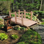 Replace 50941446 Arch Bridge Small Wooden Bridge Courtyard Outdoor Anticorrosive Wood Landscape Bridge Burlywood - Image 7