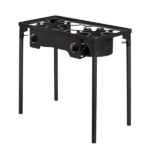 Outdoor Camp Stove High Pressure Propane Gas Cooker Portable Cast Iron Patio Cooking Burner (Double Burner 150000-BTU) - Image 7
