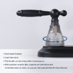 Bathroom Faucet Matte Black 360 Degree High Arc Swivel Spout 4 in Centerset Vanity Faucet Modern Bathroom Faucets 2/3 Holes Lavatory Faucet NOT INCULED Drain[Unable ship on weekends, TK/TEMU only for pickup, only TX10643 warehouse supports GOFO] - Image 6