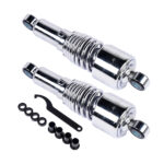 Chrome 10.5" Rear Shocks Absorbers Lowering For Harley Road King Tour Glide FLT Dyna 1991-2016 Sportster 1988-2003 2004-2015 - Image 5