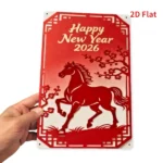 CIFbuy Happy New Year Metal Tin Sign Indoor Outdoor Weatherproof Rustic Bar Office Garage Man Cave Wall Decor (TikTok, temu pick-up service) - Image 4