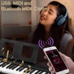 Do not sale on Amazon GPP-106 88 Key Folding Piano Semi-Weighted Standard Keyboards Digital Piano with MIDI Bluetooth, Handbag Headphone for Piano Lover Black color - Image 8