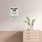 CIFbuy 1PC No Mow Zone Bee Metal Yard Sign 8x12 Inch, Humorous Pardon The Weeds We Are Feeding The Bees Floral Design Unframed Sign, Wa TikTok, TikTok, We Are Feeding The Bees Floral Design Unframed Sign Self-pickup Logiopics - Image 5
