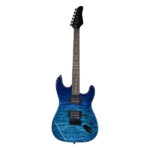 39in Electric Guitar H-H Pickups Trans Blue suit for Heavier Rock - Image 10