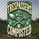 CIFbuy 1pc Vintage Rustic 2D Flat Iron Wall Sign 8x12 Inch Trespassers Will Be Composted Garden Decor, Green Plants Tools Pattern Farmh TikTok, TikTok, Composted Garden Decor Self-pickup Logiopics - Image 7