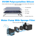 Solar Powered Water Fountain Pump with Battery Backup, 6W Solar Panel, IP68 Waterproof, Adjustable Spray Height & 9.84ft Cable, LED Lighted Solar Fountain for Garden Patio Yard - Image 7